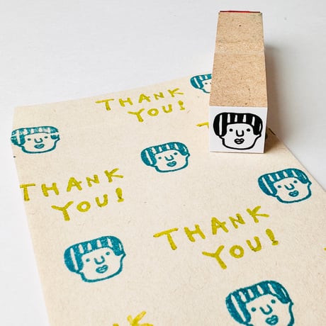 【たまよちゃんの顔だけ15mm角】デザインはんこ15x15mm_R009