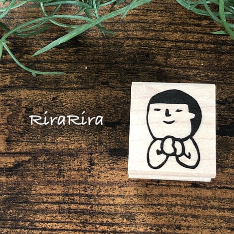 【まもるくんのキュンキュン】デザインはんこ26x30mm_R192
