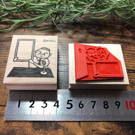 【岩井係長の発表】便利はんこ40x48mm_R304