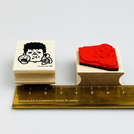 【関さんのもぐもぐ】デザインはんこ26x30mm_R684