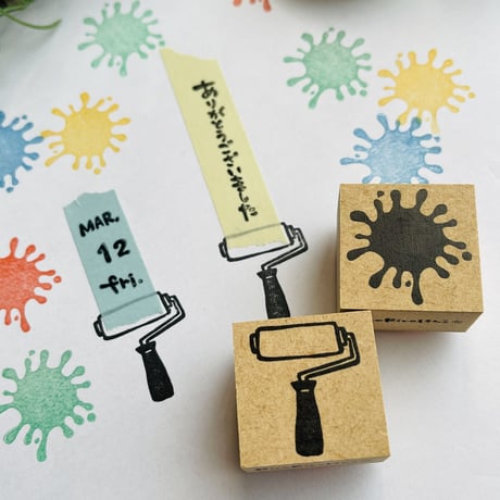 【インク柄】模様はんこ30x30mm_R524_o