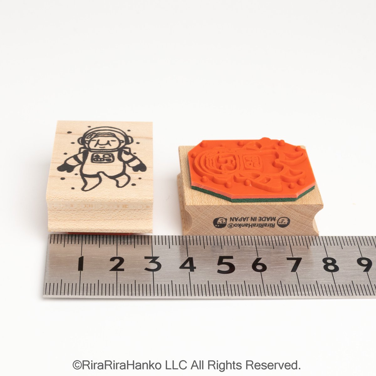 宇宙遊泳岩井係長＊30mmx40mm＊ラバースタンプ＊R1116 | RiraRira