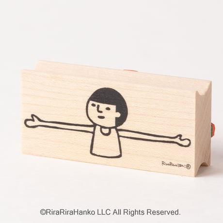 【まもるくんのライン】デザインはんこ26x55mm_R031