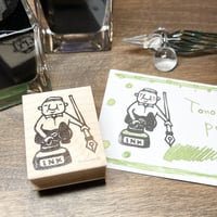 【岩井係長のインクカーリング】デザインはんこ30x40mm_R591