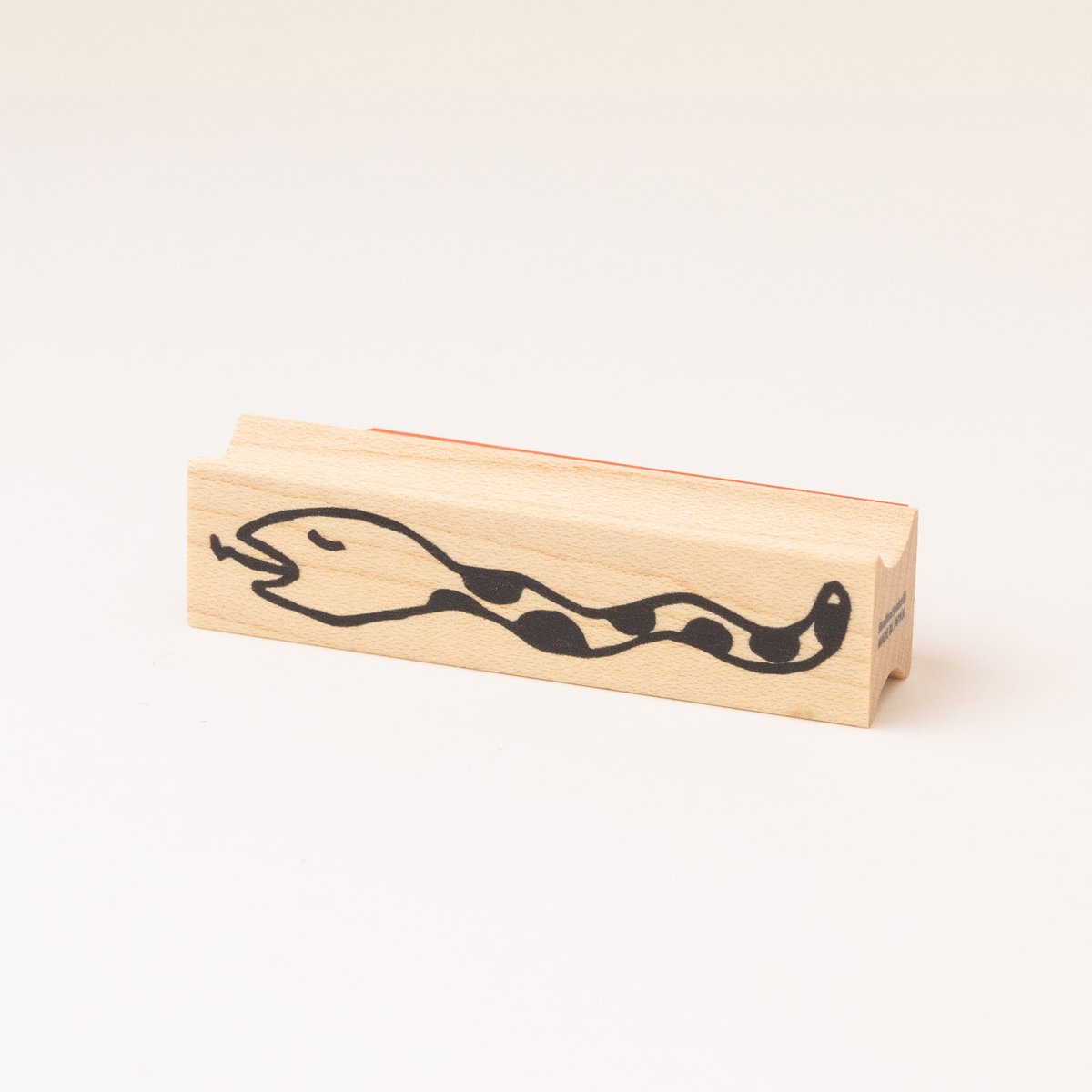 水玉ヘビ＊15mmx60mm＊ラバースタンプ＊R1002 | RiraRiraはんこストア