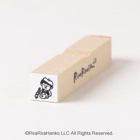 【絵画教室・絵描き10mm角】絵文字はんこ10x10mm_R441
