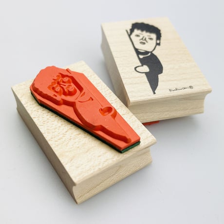 【関さんのひょっこり】デザインはんこ30x48mm_R606