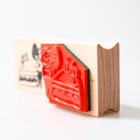 【岩井係長のショートケーキ】デザインはんこ30x40mm_R897