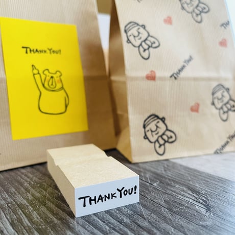 【THANK YOU!(小)】文字はんこ12x28mm_R519_o