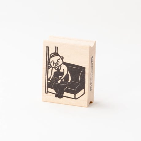 【岩井係長の居眠り】デザインはんこ30x40mm_R965