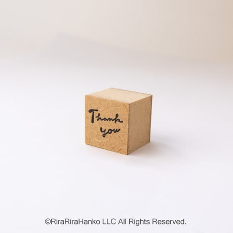 【【ミニ文字セット】Thank you & For youセット【20mm角】】はんこセット_RS052