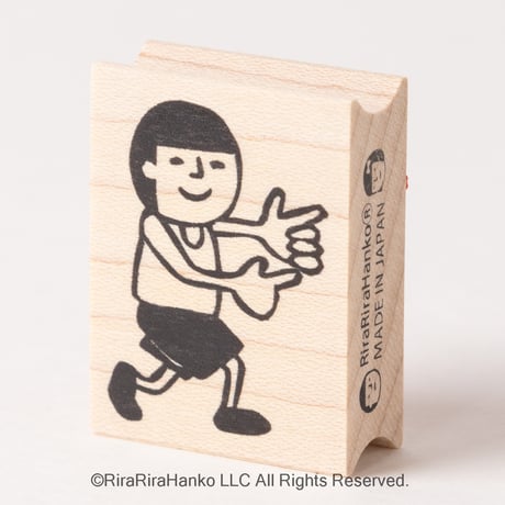 【まもるくんのゲッツ】デザインはんこ30x40mm_R172