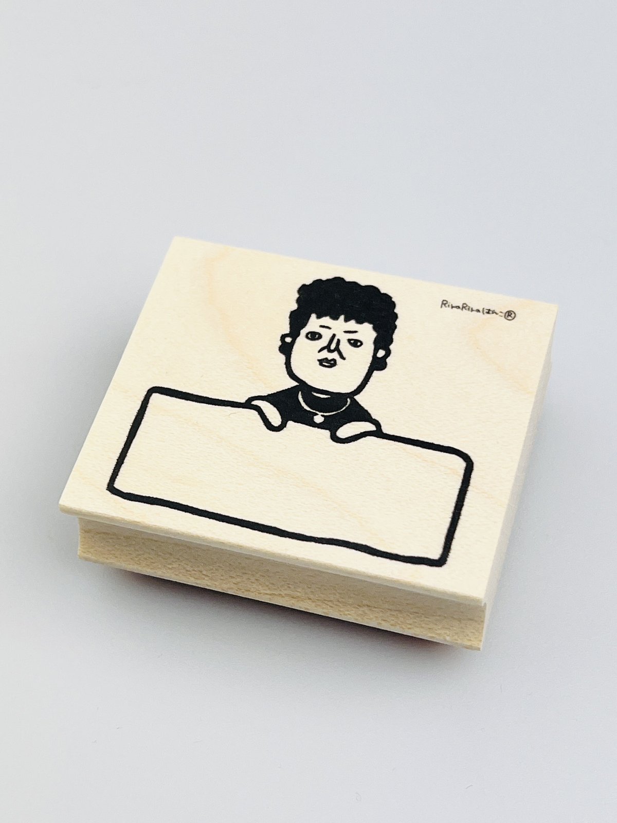 関さんの一言＊40mmx48mm＊ラバースタンプ＊R689 | RiraRira