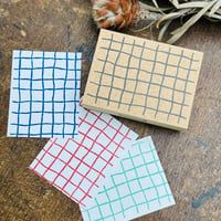 【タッタソールチェック】模様はんこ60x80mm_R1019_o