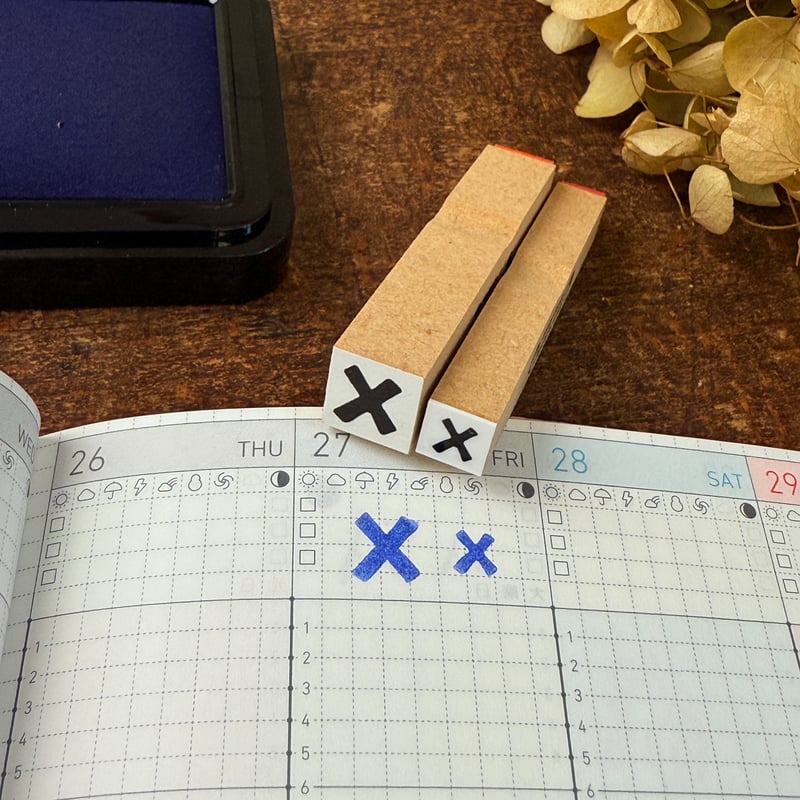 ◎○△×チェックはんこ】絵文字はんこ | RiraRiraはんこストア