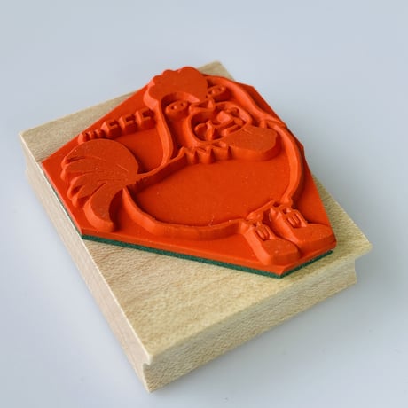 【岩井係長のにわとりコココッ！】デザインはんこ40x48mm_R560