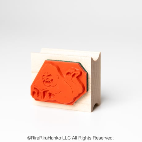 6月1日一般販売開始＊【ゴーリーくんの読書】デザインはんこ26x30mm_R1317