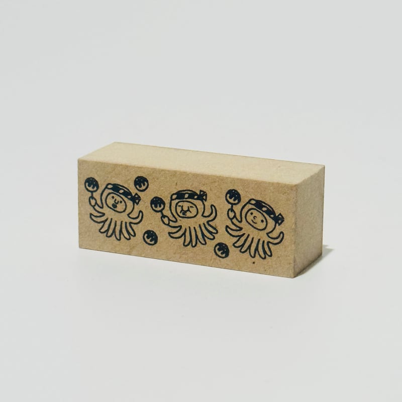 5月1日一般販売開始＊【タコちゃんズ】デザインはんこ20x50mm_R1288_o