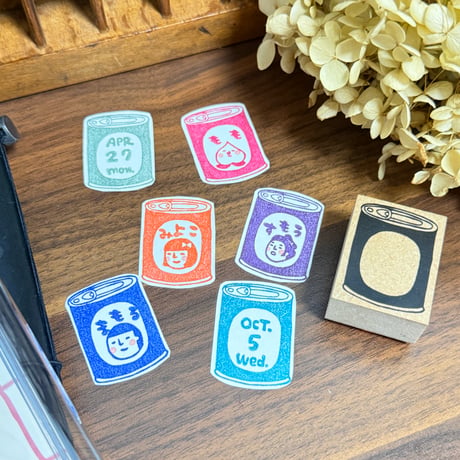 5月1日販売開始＊【缶詰枠（リニューアル）】枠はんこ30x40mm_R1307_o