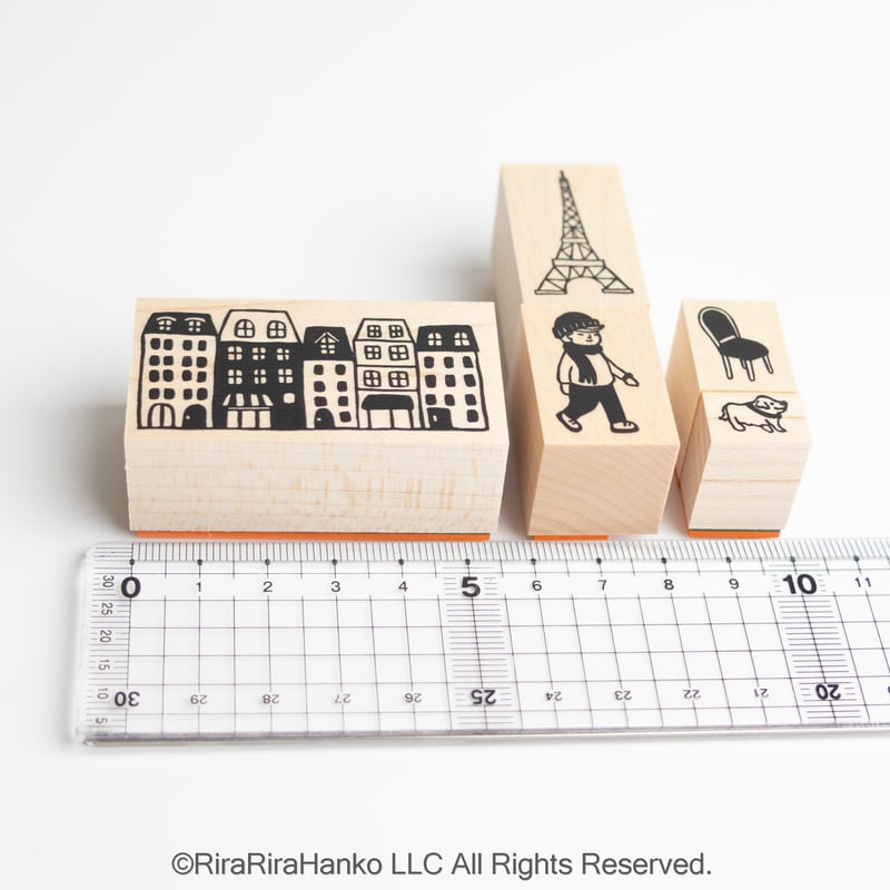 パリはんこセット】はんこセット_RS057_y | RiraRiraはんこストア
