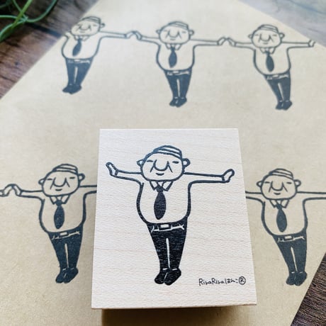 【岩井係長のトゥーン！】デザインはんこ40x48mm_R439