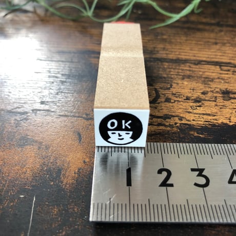 【おかっぱちゃんのOK15mm角】便利はんこ15x15mm_R005