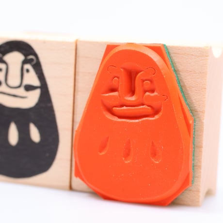 【だるま】デザインはんこ26x30mm_R071