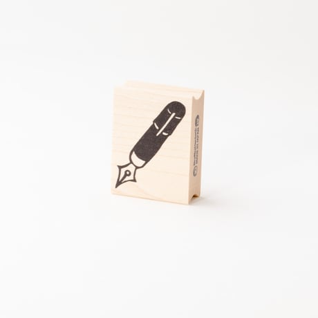 【在庫処分のため500円均一】クリップ万年筆＊30mmx40mm＊ラバースタンプ＊R946