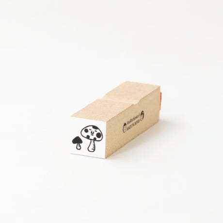 【きのこ15mm角】デザインはんこ15x15mm_R988