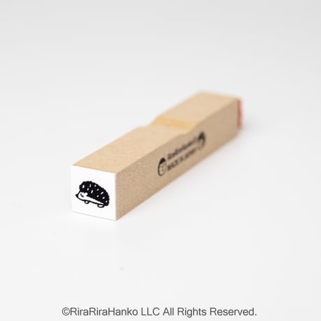 【ハリネズミくん 10mm角】絵文字はんこ10x10mm_R1297