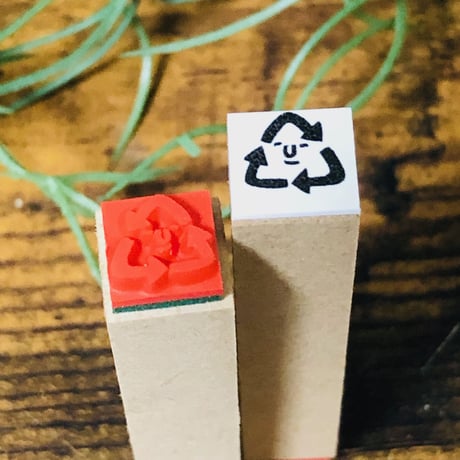 【リサイクル10mm角】絵文字はんこ10x10mm_R351
