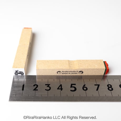 【バイク10mm角】絵文字はんこ10x10mm_R1322