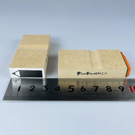 えんぴつ柄【手帳デコラベル】デザインはんこ12x28mm_R554_o