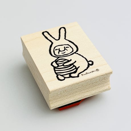 【岩井係長のイースターウサギ】デザインはんこ30x40mm_R656