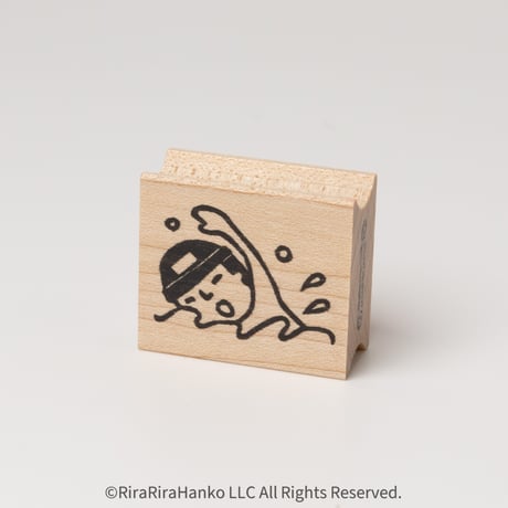 【クロールまもるくん】デザインはんこ26x30mm_R1102