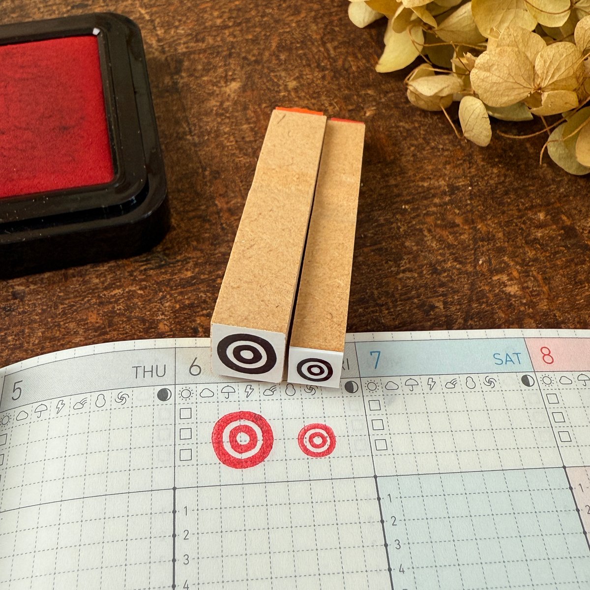 ◎○△×チェックはんこ】絵文字はんこ | RiraRiraはんこストア