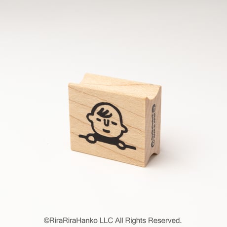 【いまだけ特別500円】 【赤ちゃんのひょっこり(大)】デザインはんこ26x30mm_R1051