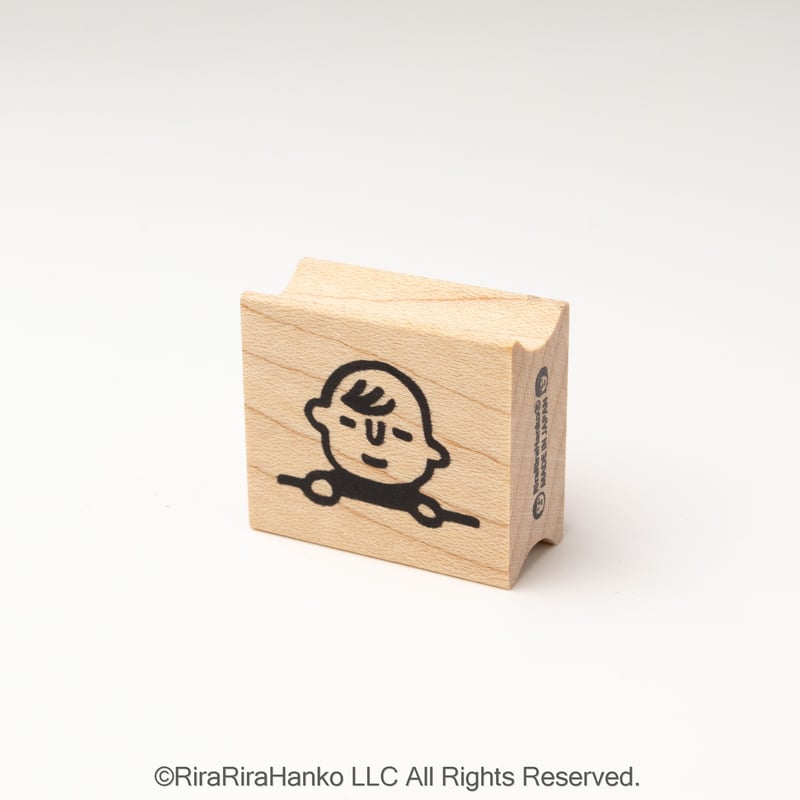 ひょっこり赤ちゃん＊26mm×30mm＊ラバースタンプ＊R1051