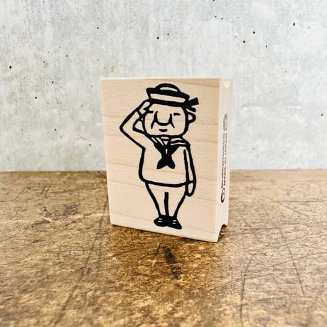 【岩井係長の水兵さん】デザインはんこ30x40mm_R925