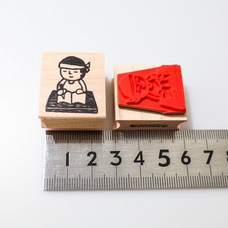 【まもるくんのお勉強】デザインはんこ26x30mm_R892