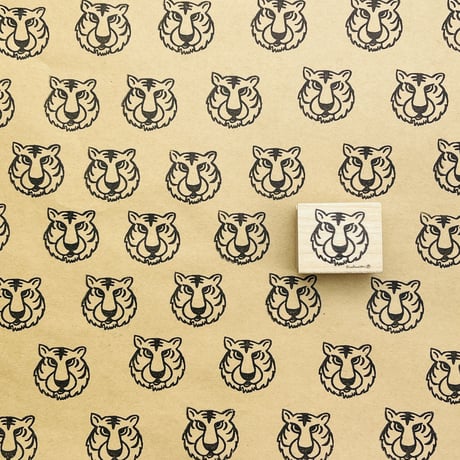 【Tigerくん】デザインはんこ26x30mm_R605