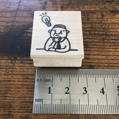 【岩井係長のひらめき】デザインはんこ26x30mm_R137