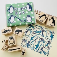 【50％ OFF SALE 】 【ペンギンはんこセット】デザインはんこ_RS045_y