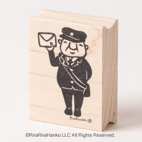 【岩井係長の郵便配達】デザインはんこ30x40mm_R427