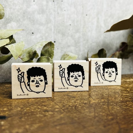 【関さんのグッド】デザインはんこ26x30mm_R685