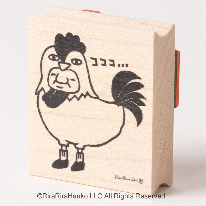 岩井係長のにわとりコココッ！】デザインはんこ40x48mm_R560