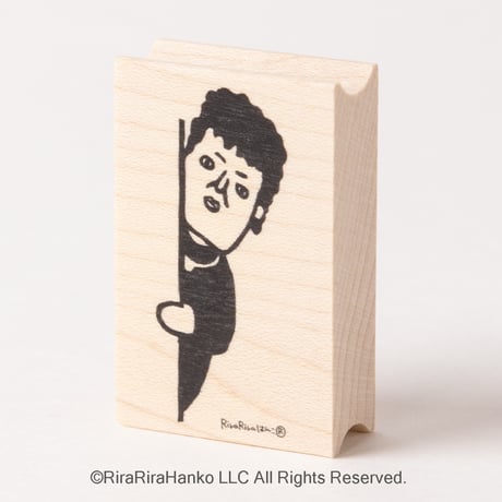 【関さんのひょっこり】デザインはんこ30x48mm_R606