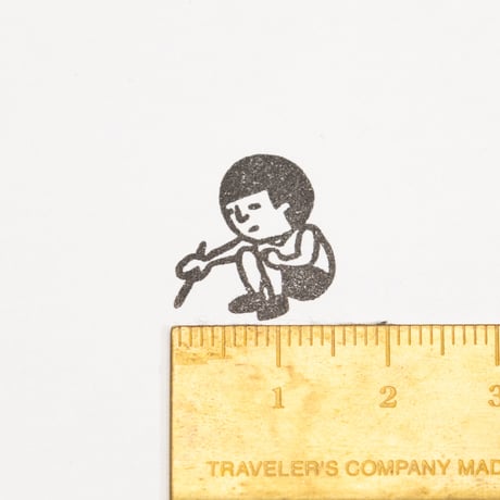 【まもるくんのイジイジ】デザインはんこ20x20mm_R801