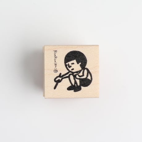 【まもるくんのイジイジ】デザインはんこ20x20mm_R801