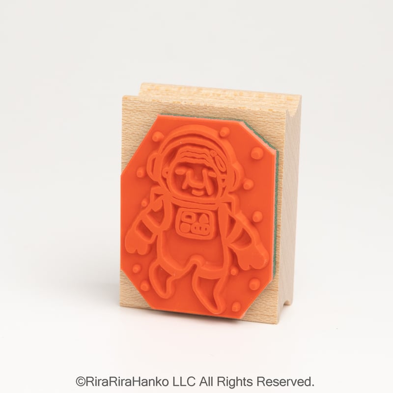 宇宙遊泳岩井係長＊30mmx40mm＊ラバースタンプ＊R1116 | RiraRira